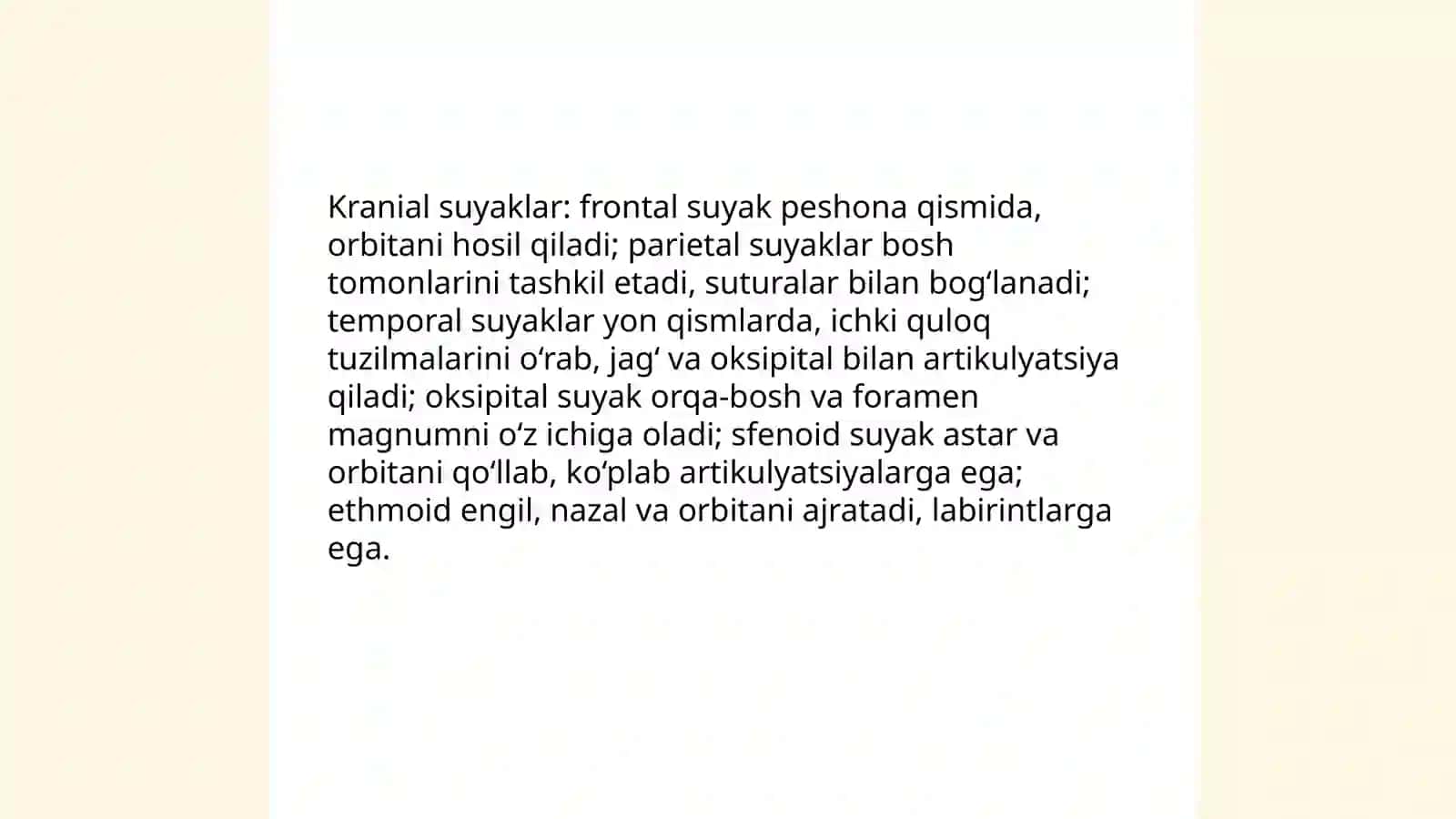 Bosh suyagi anatomiyasi 4