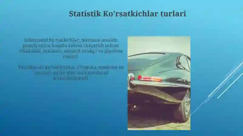 Statistik Ko'rsatkichlar 4