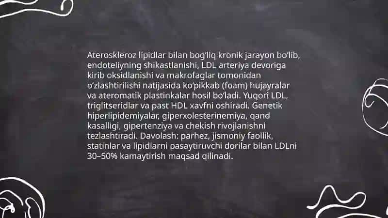 Lipidlar bo’yicha kasalliklar 4