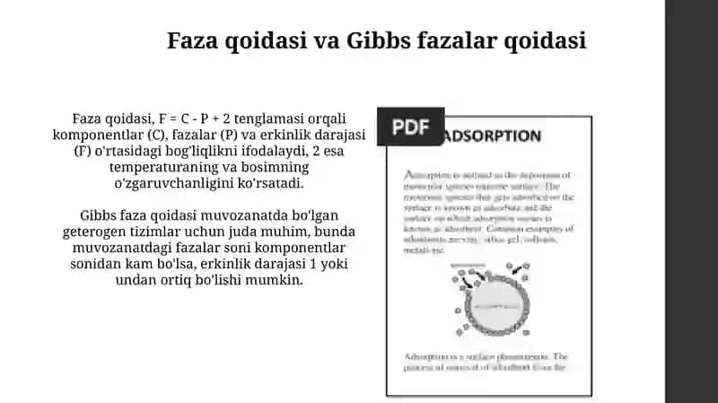 Fazaviy muvozanatning asosiy tushunchalar 4
