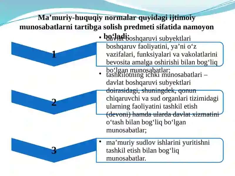 Ma’muriy-huquqiy normalar vaularning turlari 4