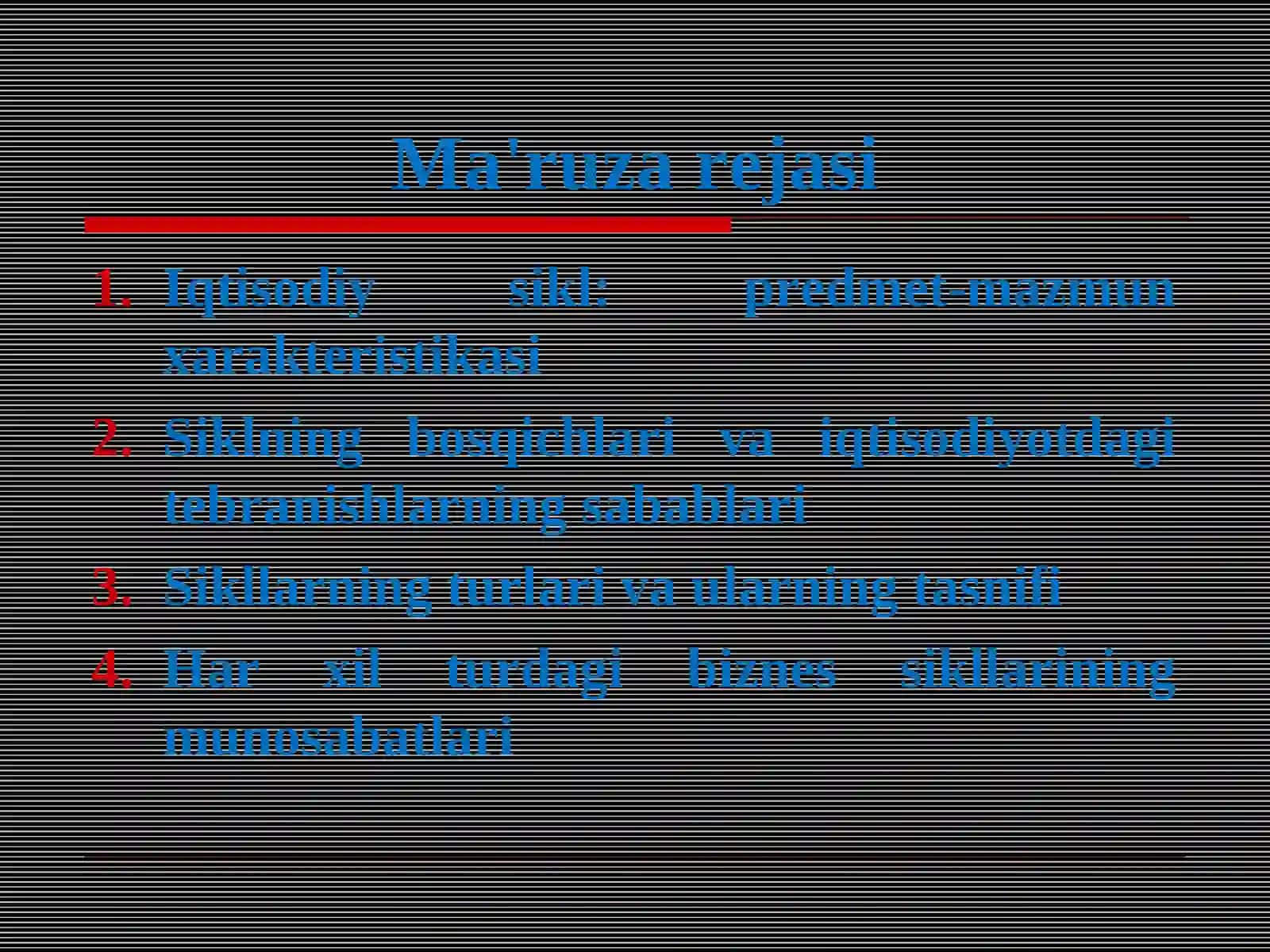 Реал иқтисодий даврлар назарияси 4