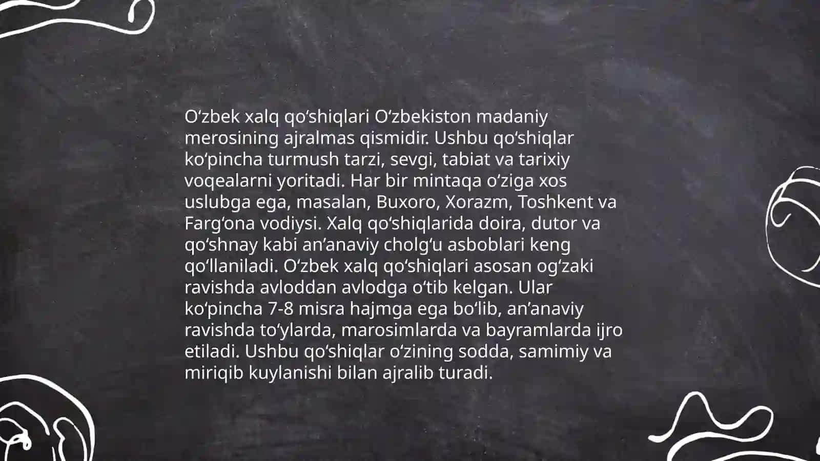 Musiqada dars ishlanma tayyotlash 4