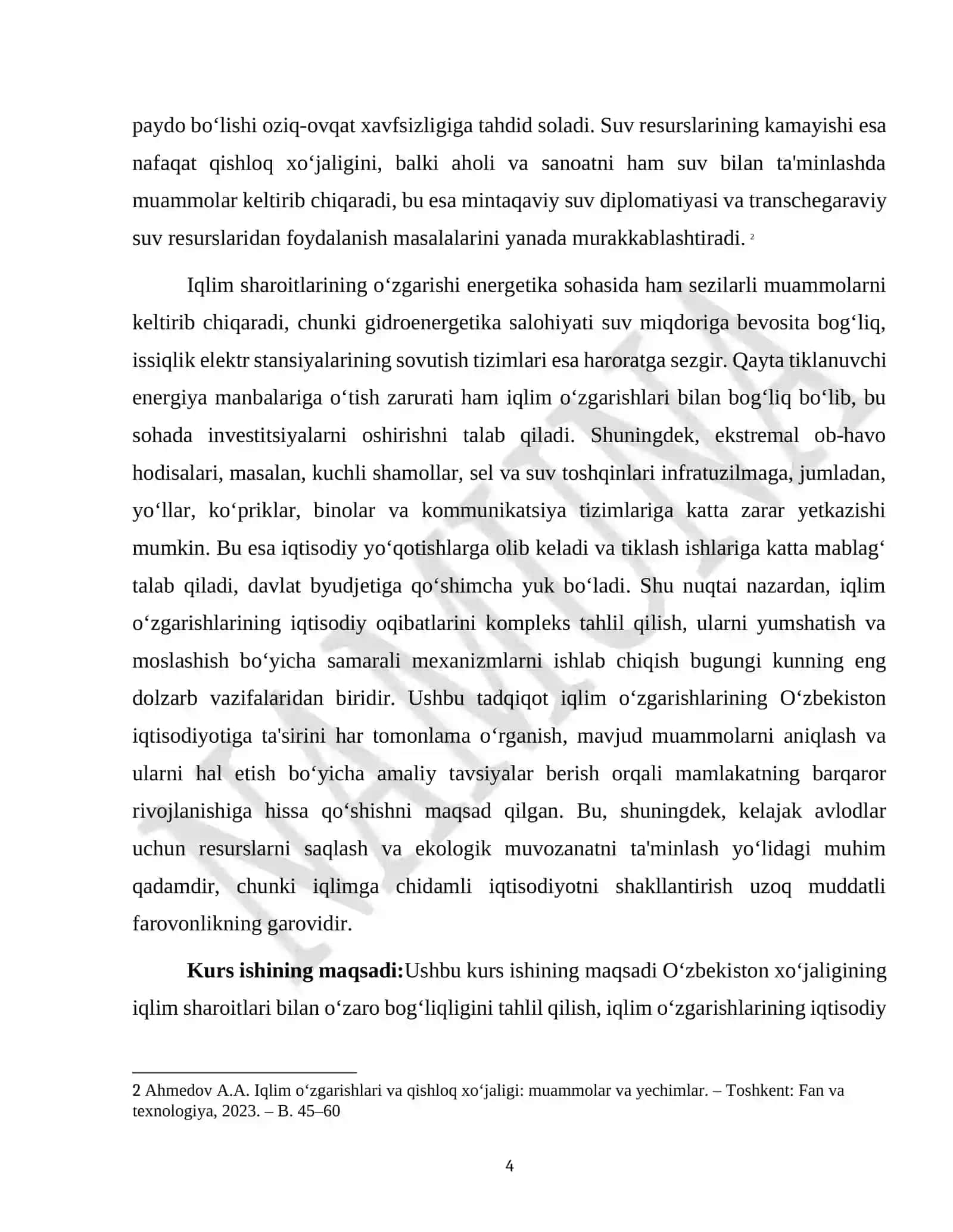 "XOʻJALIKNING IQLIM SHAROITI" 4