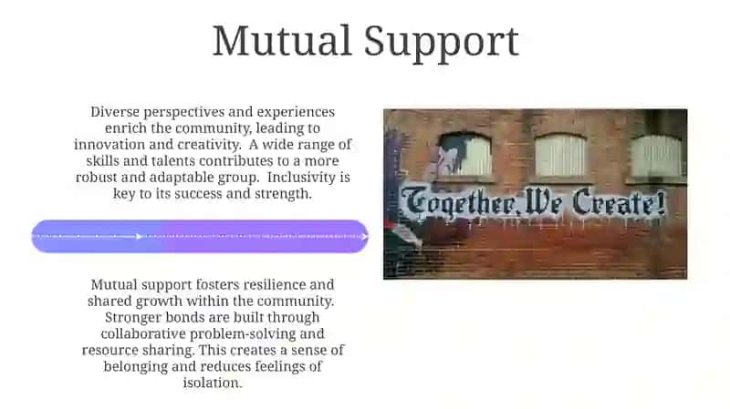 Community A different kind of community 4