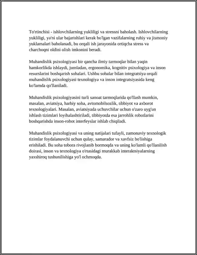 MUHANDISLIK PSIXOLOGIYASI 4