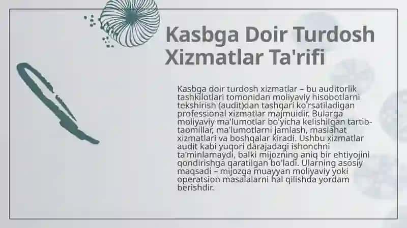 Kasbga doir turdosh xizmatlar 4