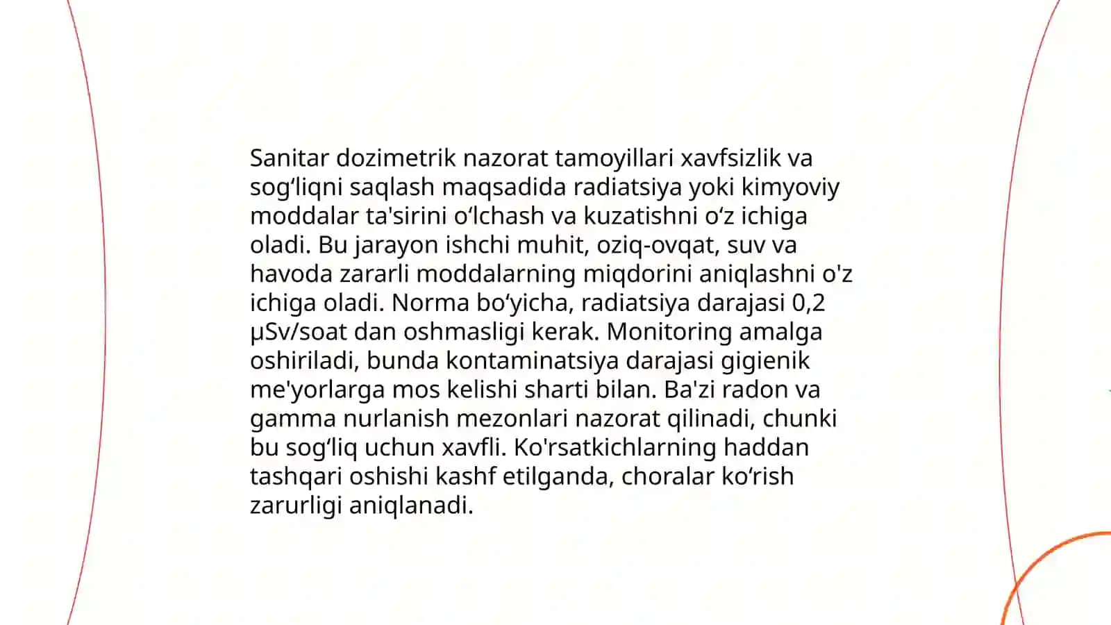 Sanitar dozimetrik nazorat haqida tushuncha 4