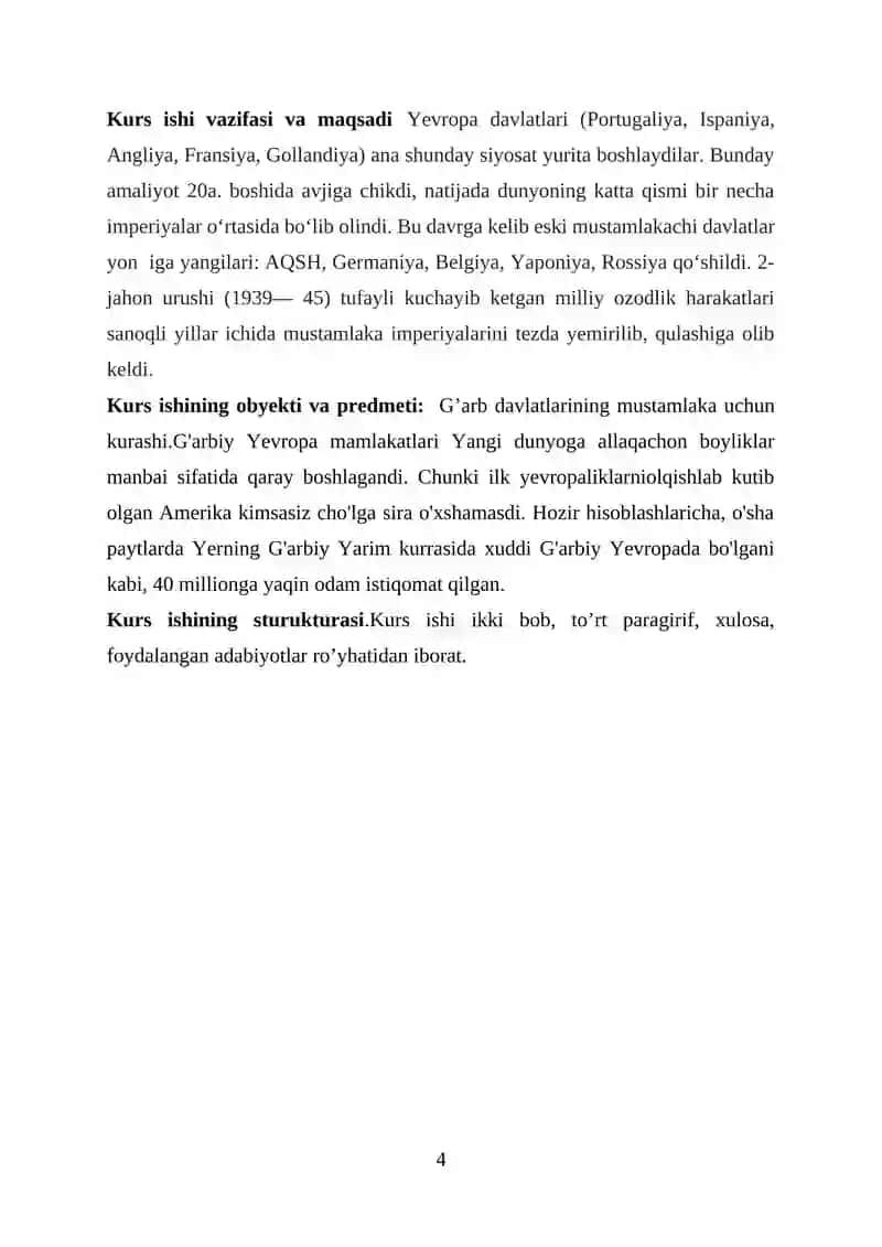 Yevropa davlatlarining mustamlakachilik uchun kurashi 4