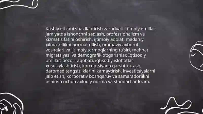 Kasb etikasi va kasbiy axloq 4