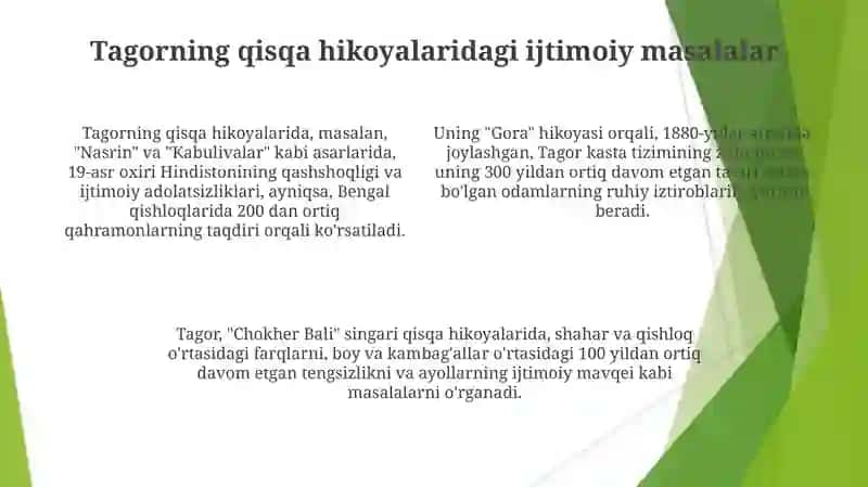 Rabindranat Tagor romanlari va hikoyalari tahlilii 4
