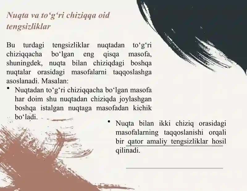 Geometrik tengsizliklar 4