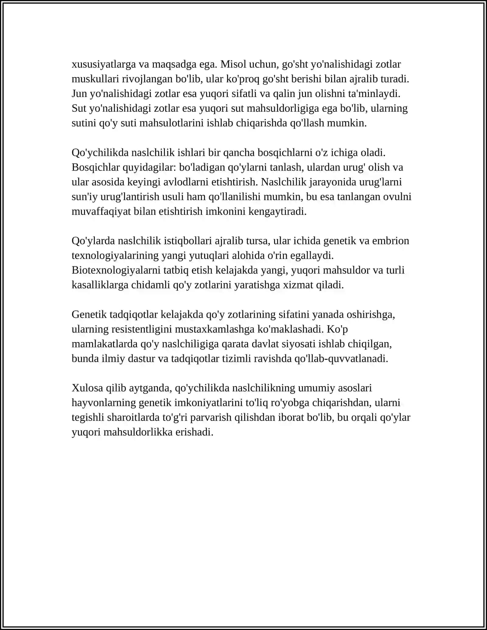QOYCHILIKDA NASILCHILIK ISHLARI 4