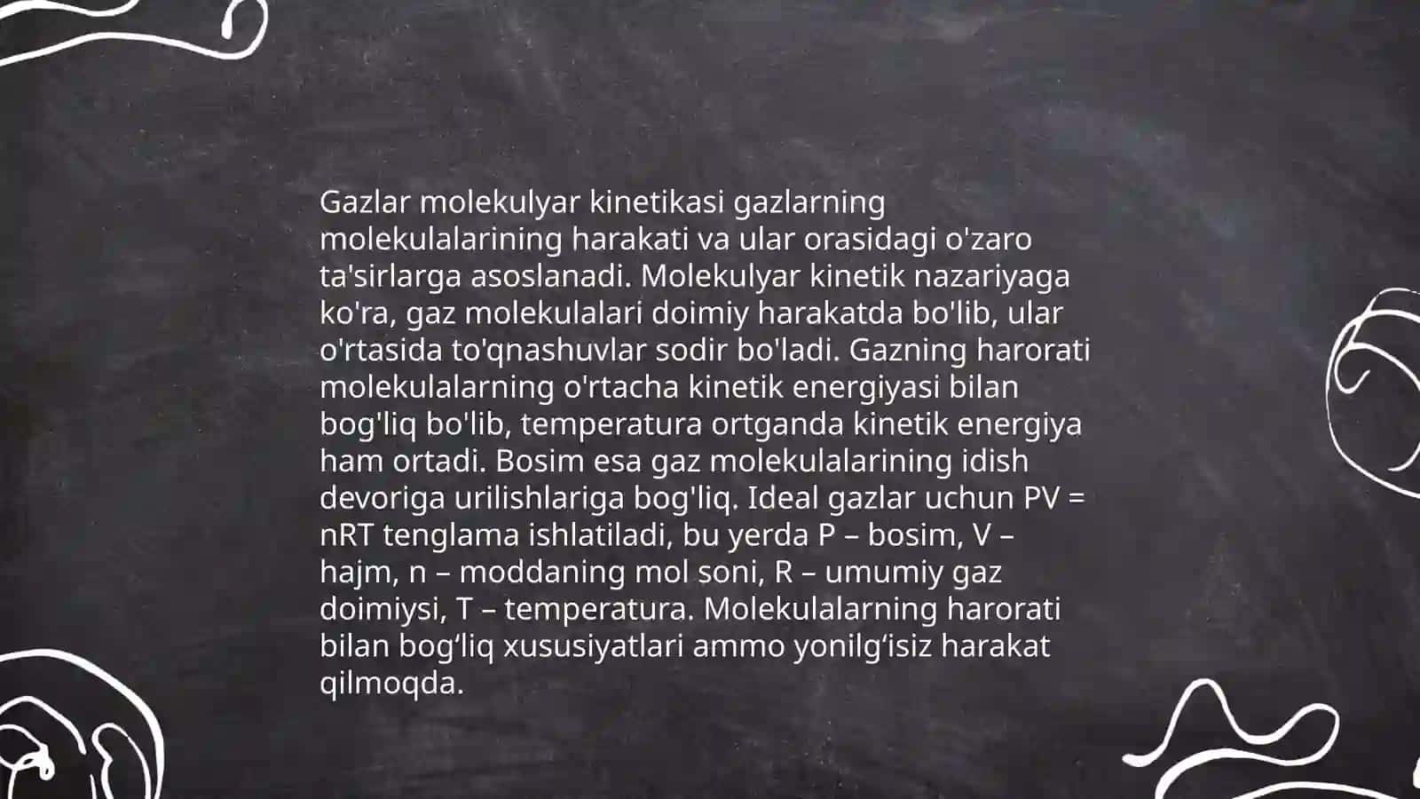 Modda tuzulishining molekulyar kinitik nazaryasi 4
