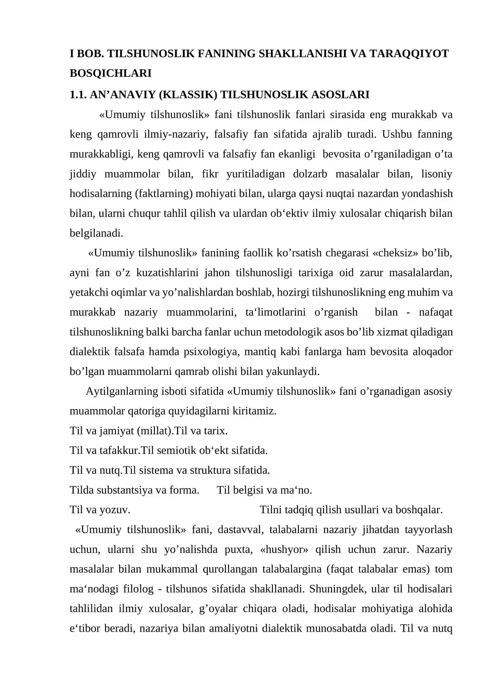 Tilshunoslikning zamonaviy yo’nalishlari 4