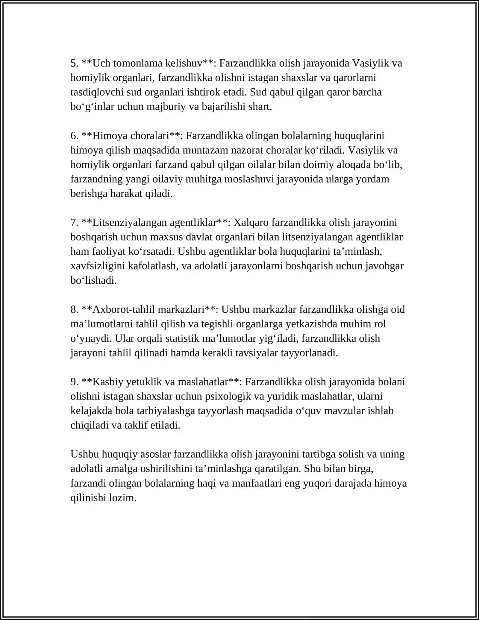 FARZANDLIKKA OLISH 4