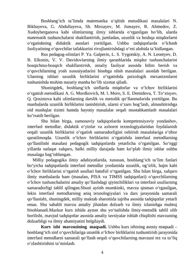 Matematika va uni o‘qitish metodikasi 4