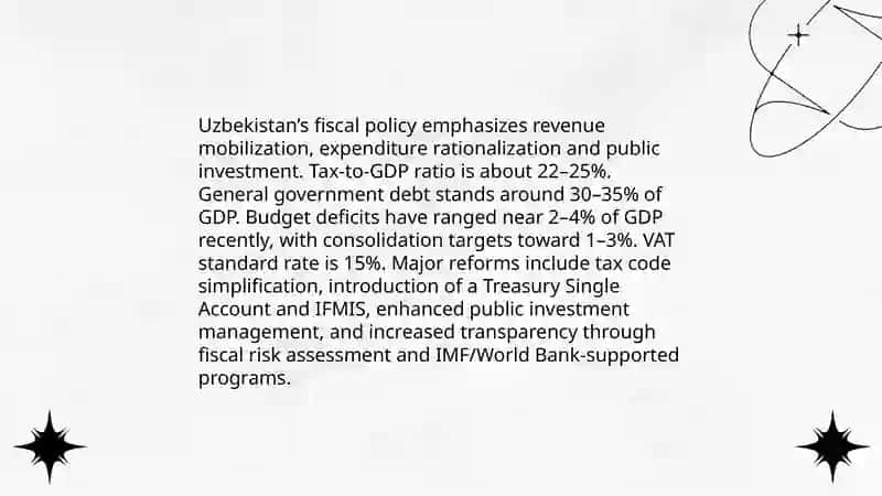 Economy of Uzbekistan by Sa'dullayev Jamshid 4