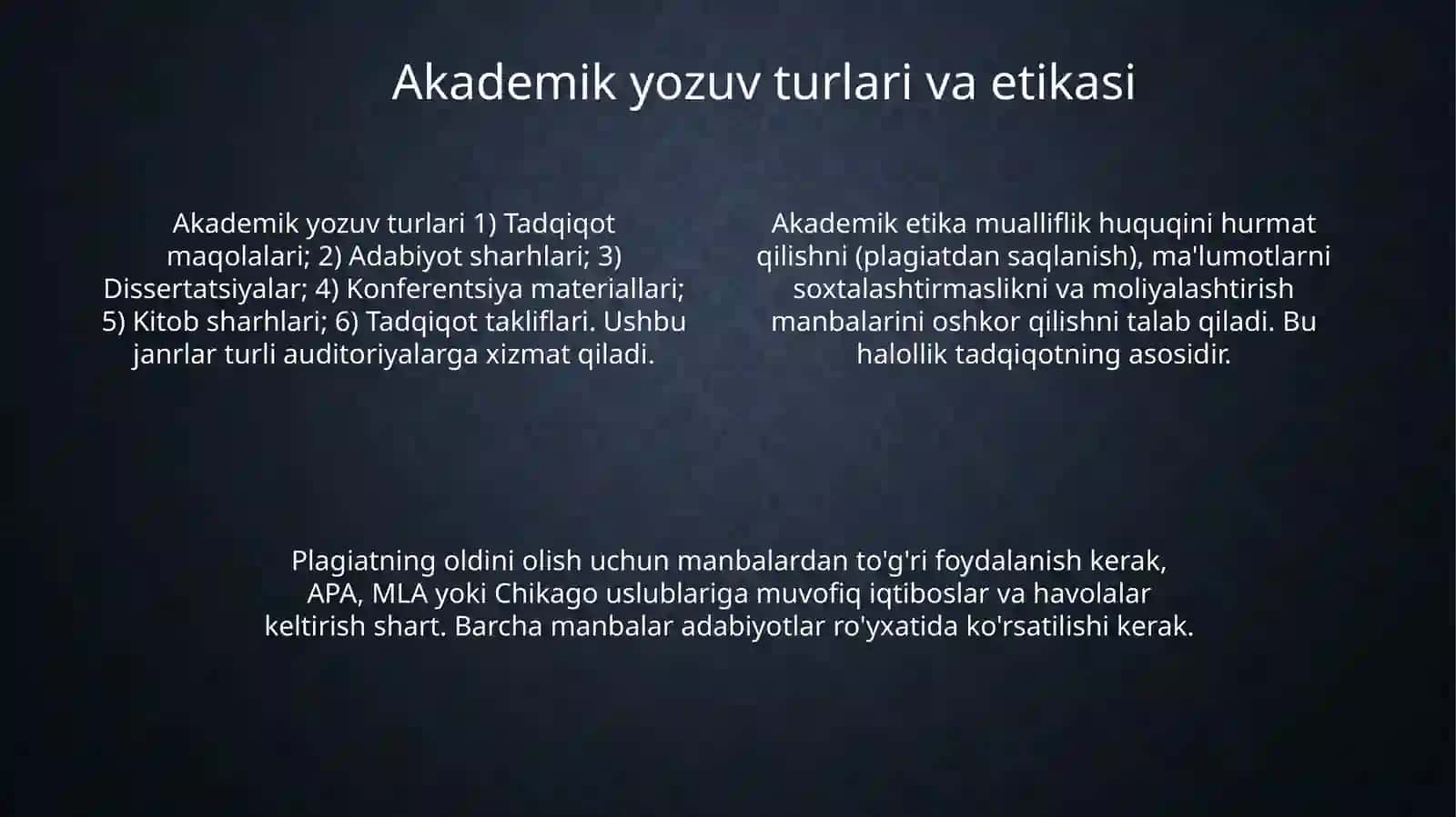 Akademikyozish 4