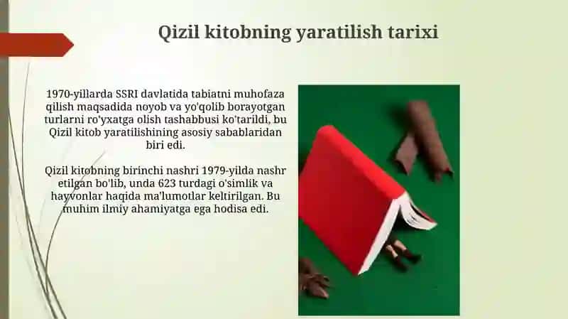 Qizil kitob va uning ahamyati 4