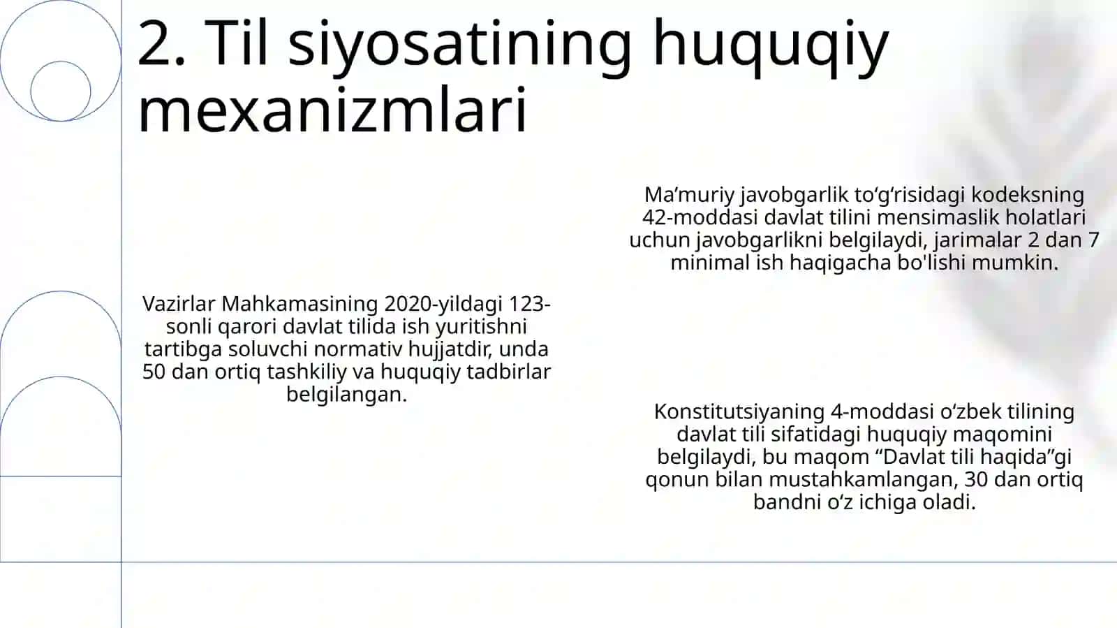 Davlat til va qonunchiligi 4