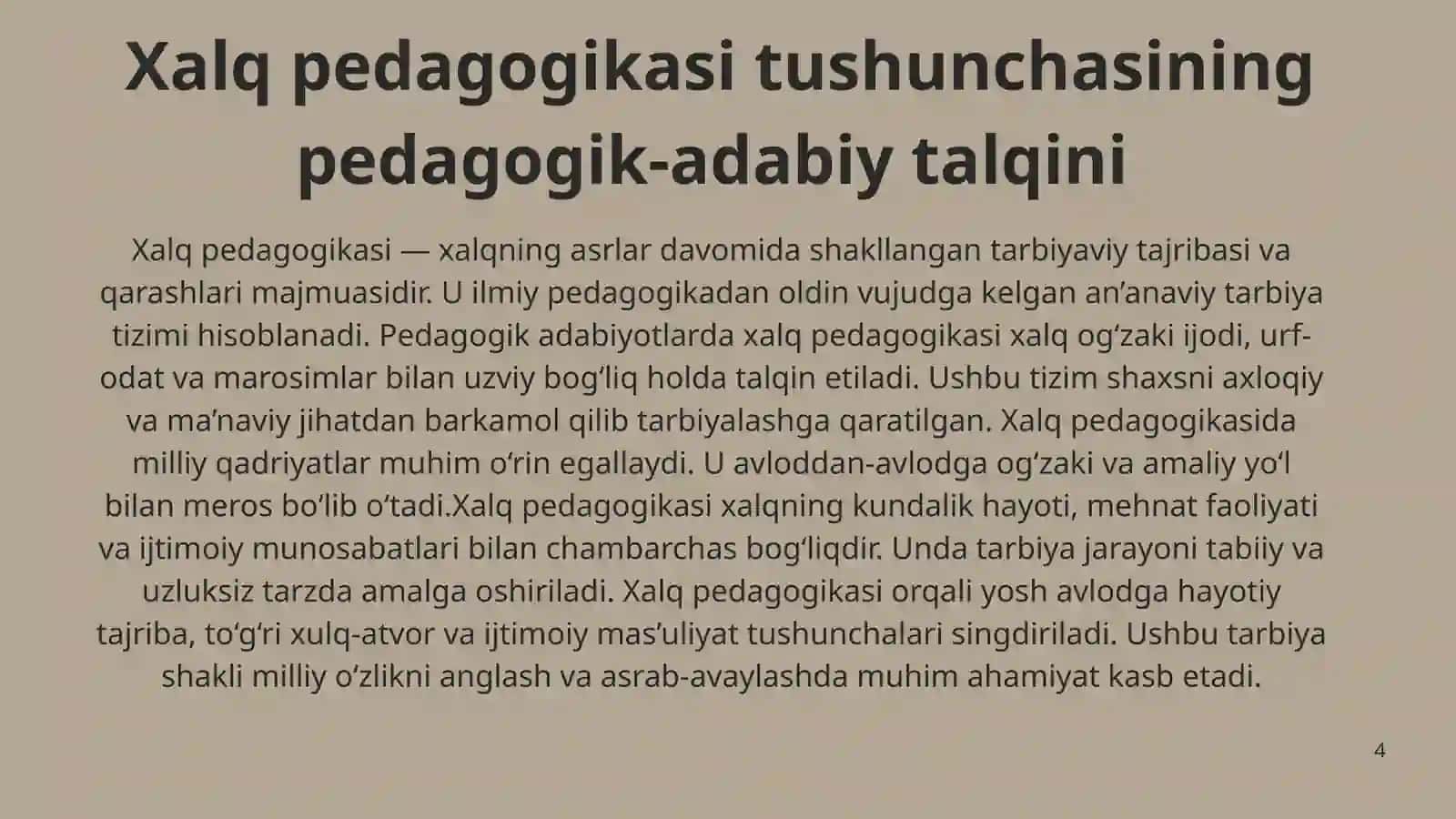 Xalq pedagogikasi manbalari 4