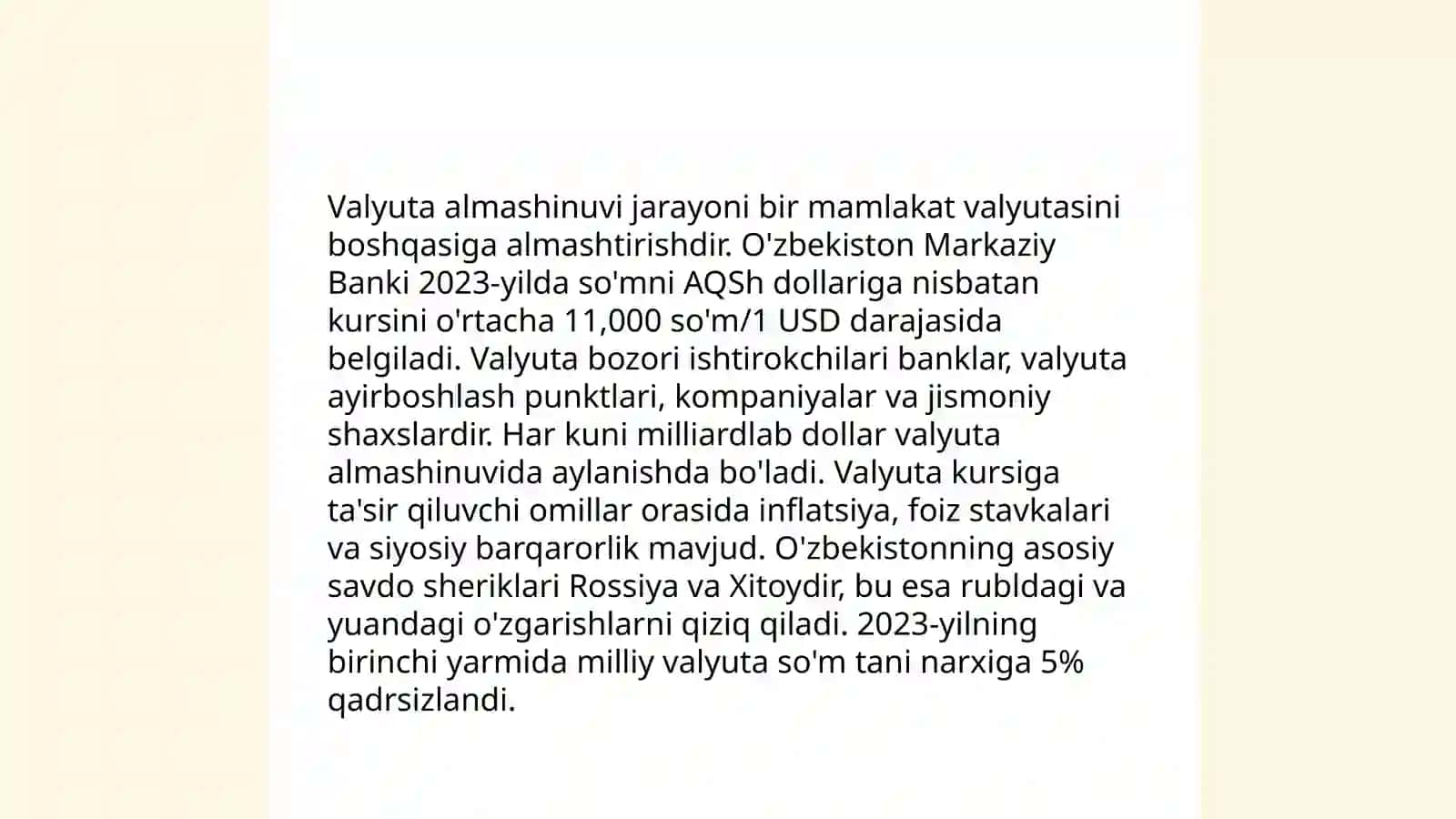 Yevro valyuta bozoridagi operatsiyalar 4