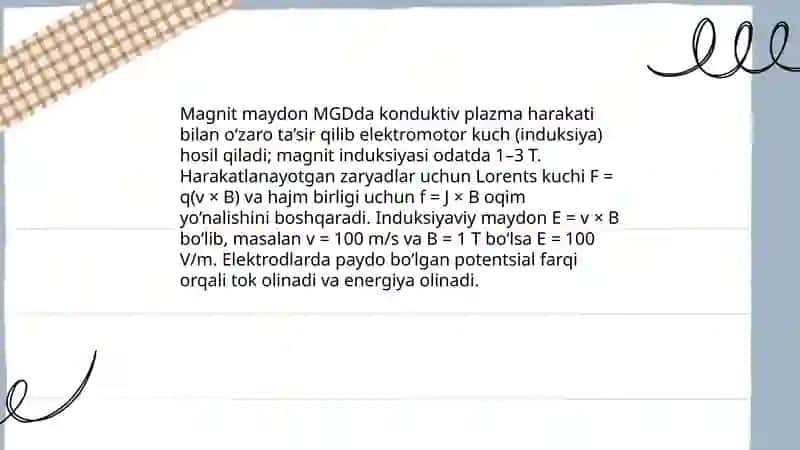 MGD generatorlarining ishlash prinsipi 4