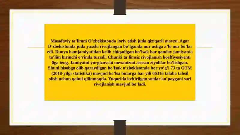 Masofaviy ta'lim va uning xususiyatlari 4