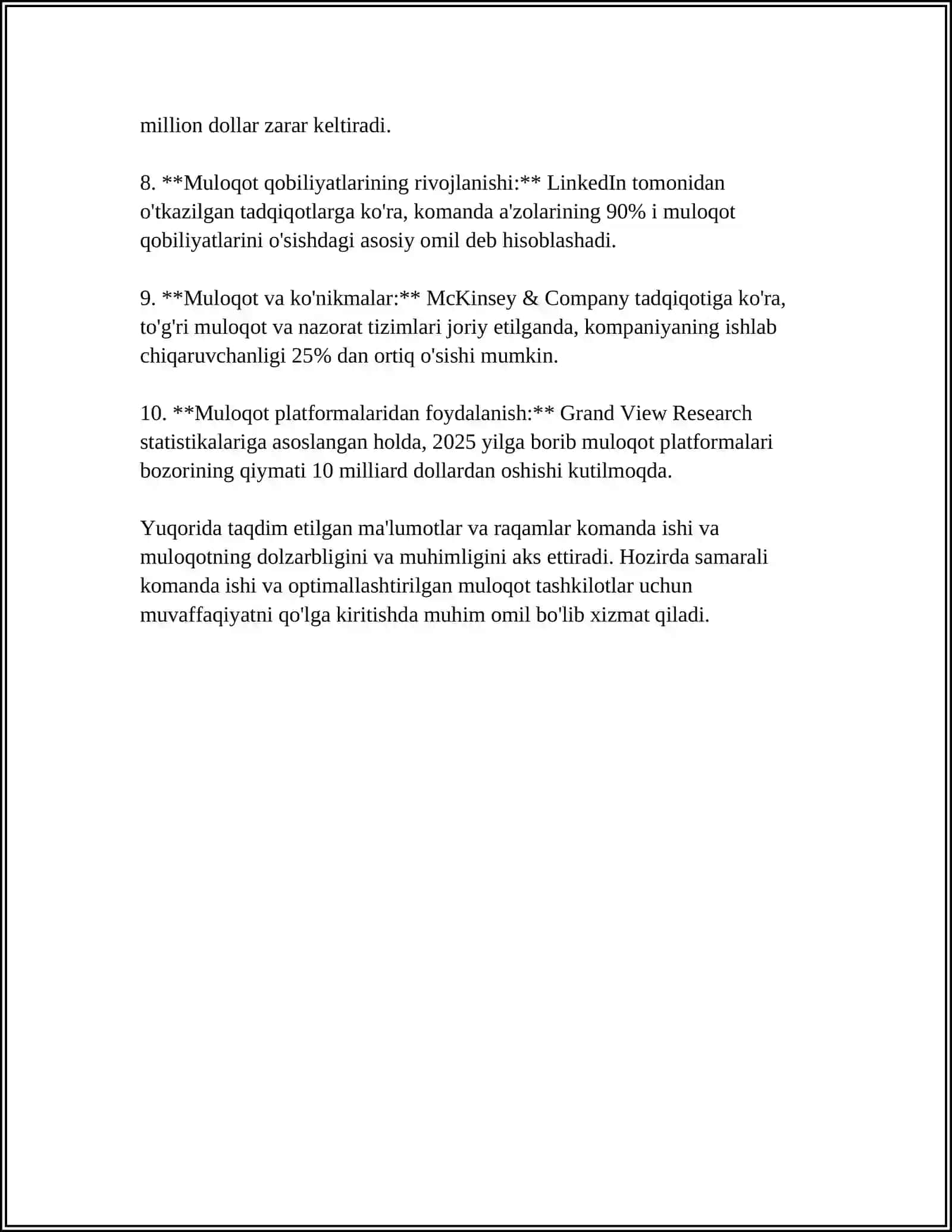 MIJOZLAR BILAN MUNOSABATLARNI BOSHQARISH 4