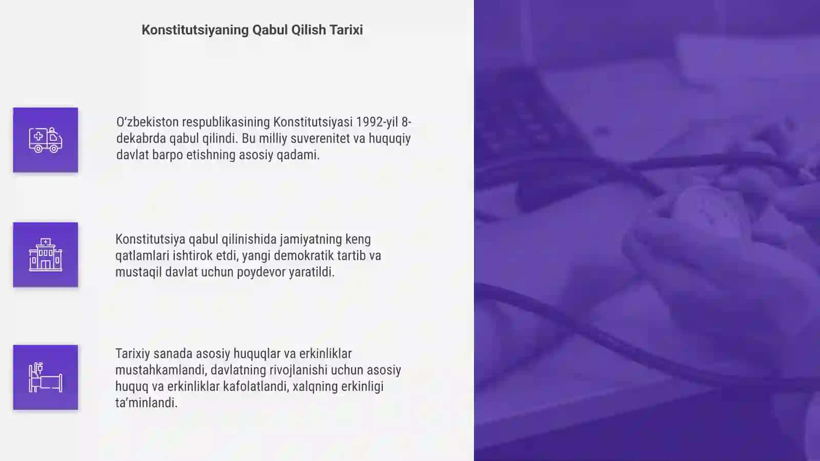 Oʻzbekiston Respublikasi Konstitutsiyasi qabul qilinishi 4
