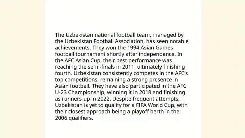 Development of Football in Uzbekistan 4