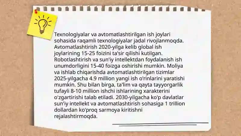 Avtomatlashtirilgan ish joyi 4