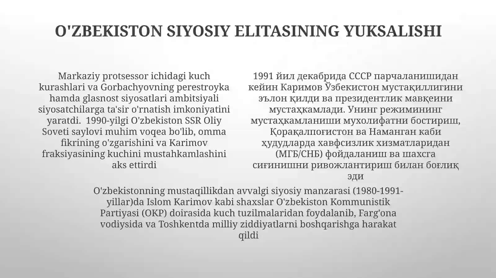Sovet hokimiyatining merosi va noroziliklar 4