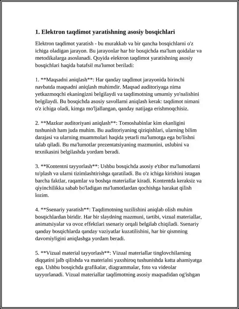 TAQDIMOT TUZILISHI 4