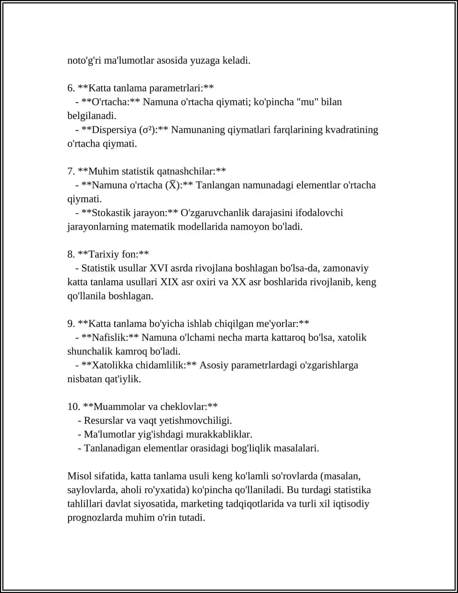 Katta Tanlama Usuli Asoslari 4