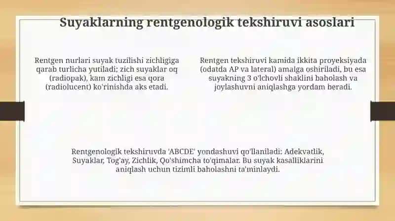 Skelet suyaklarining rentgenanatomiyasi 4
