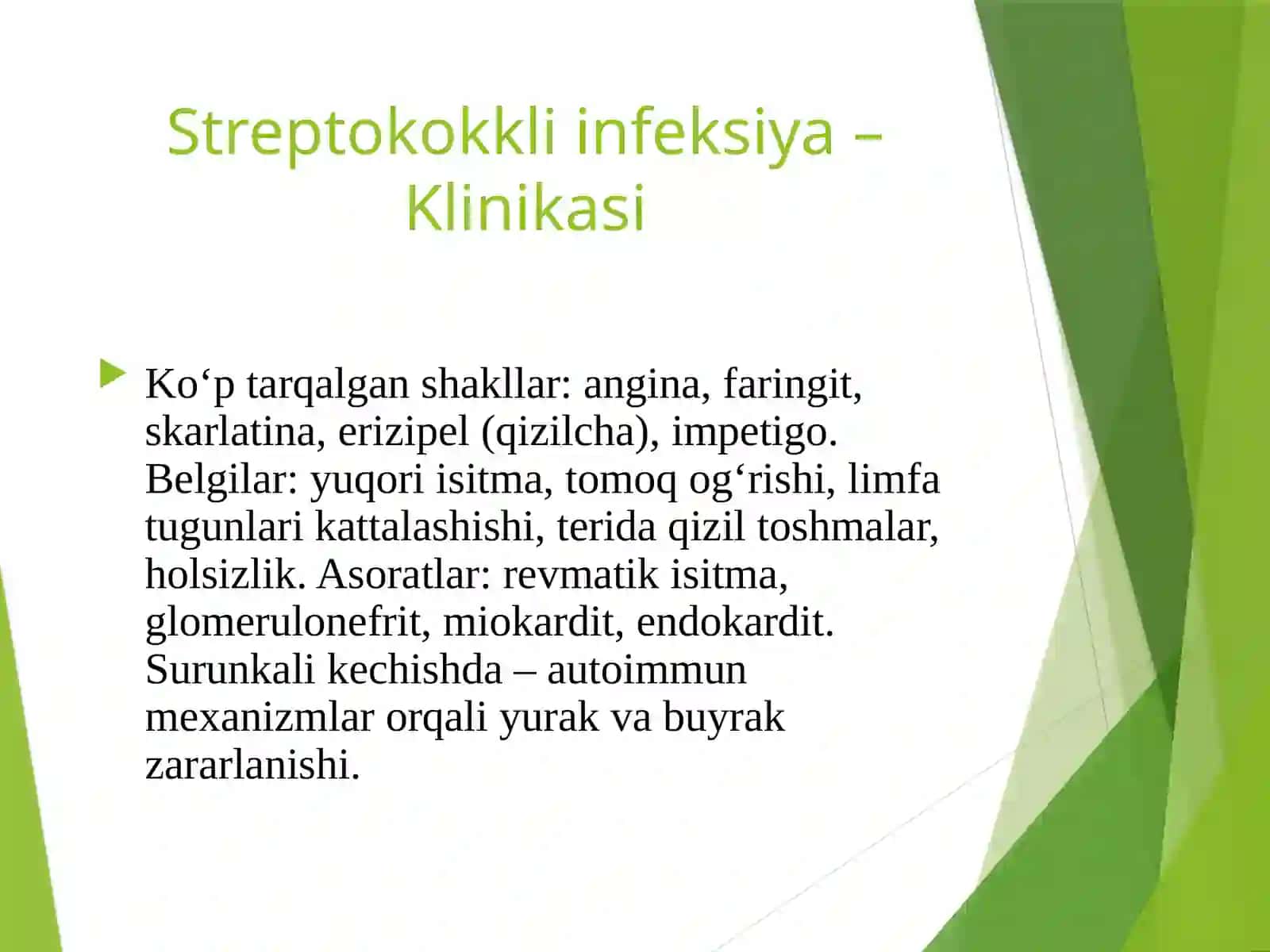 Streptokokkli va Pnevmokokkli infeksiyalar 4