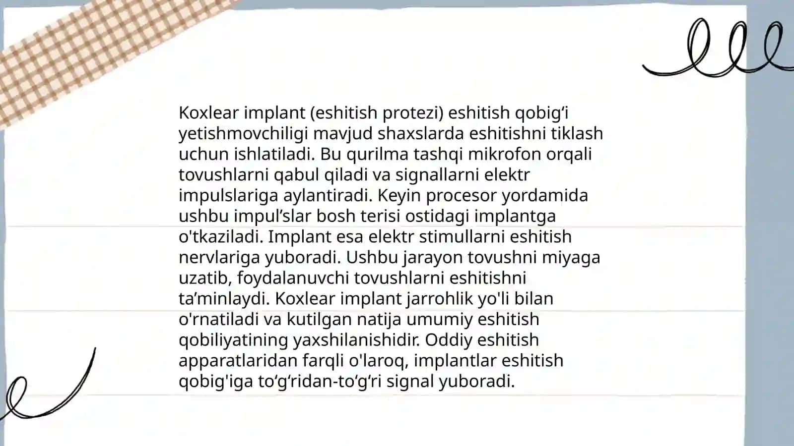 KOXLEAR IMPLANTLI ESHITISHDA NUQSONI BOLGAN BOLALAR 4