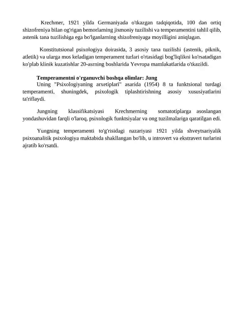 Krechmerning "Temperament" nazariyasi 4
