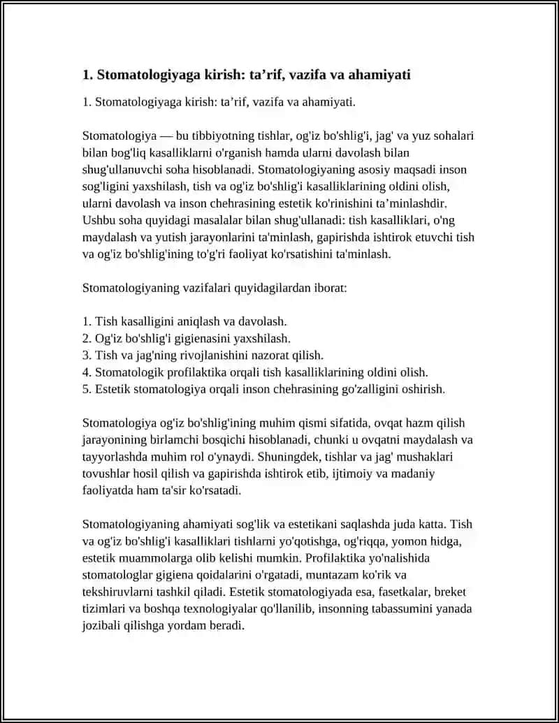 Stomatologiya Referat 4
