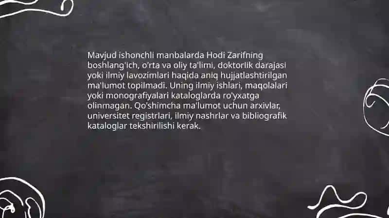 Hodi Zarif hayoti va ijodi 4