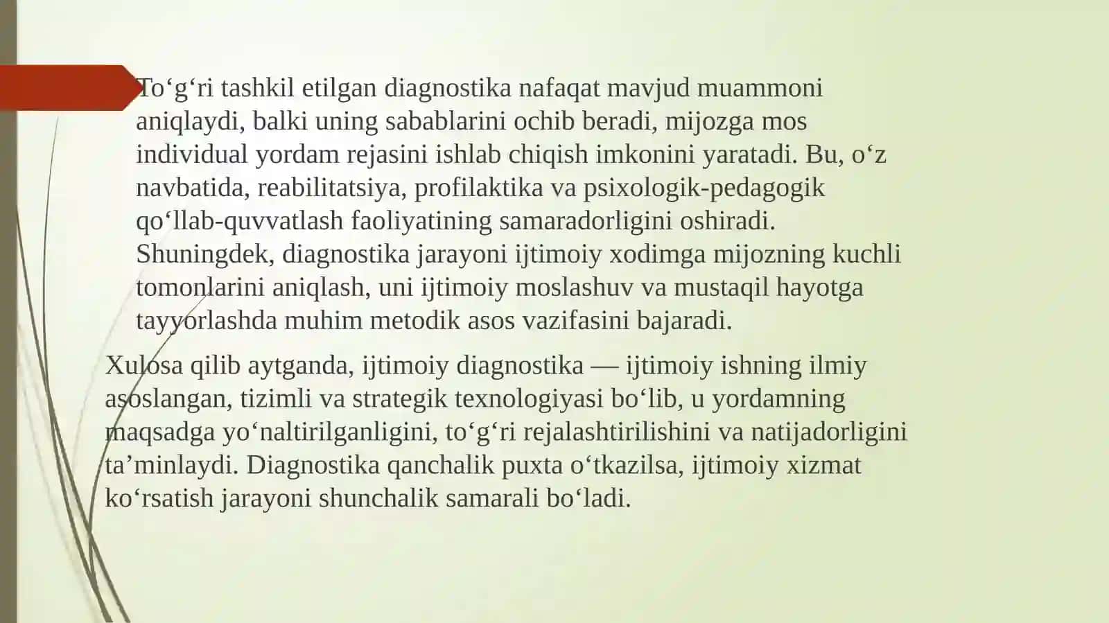 Ijtimoiy diagonoz jarayonini tashkilashtirish 4