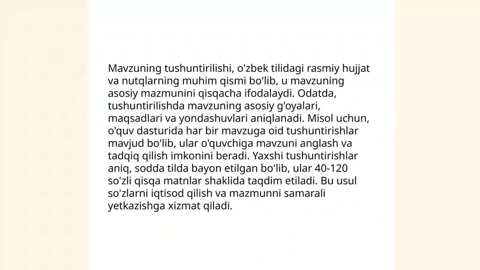 Hujjatlarning zaruriy qismlari 4