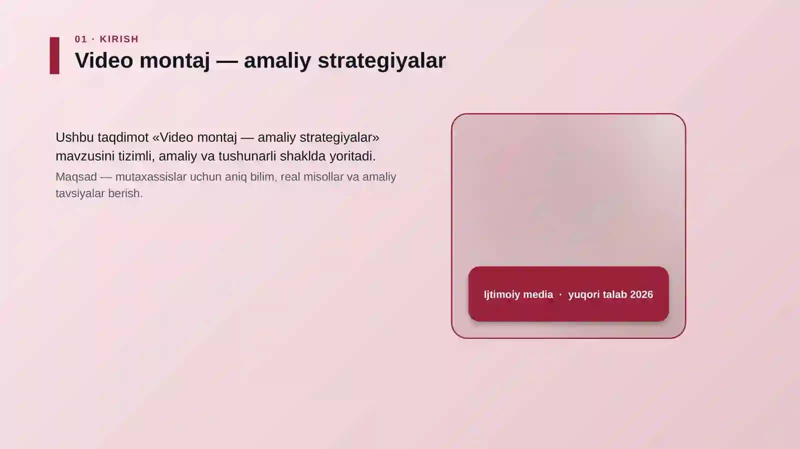 Video montaj — amaliy strategiyalar 4