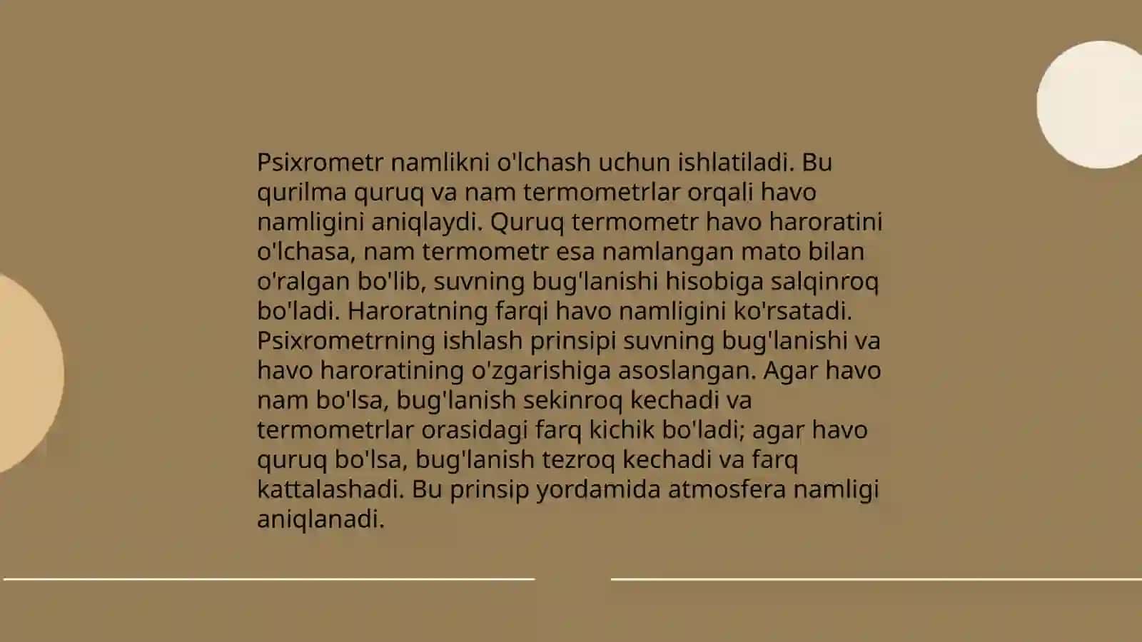 Psixrometr va uning metrologik xarakteristikasi 4