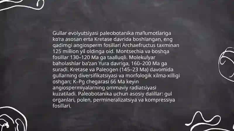Gullarning kelib chiqishi va tuzilishi 4