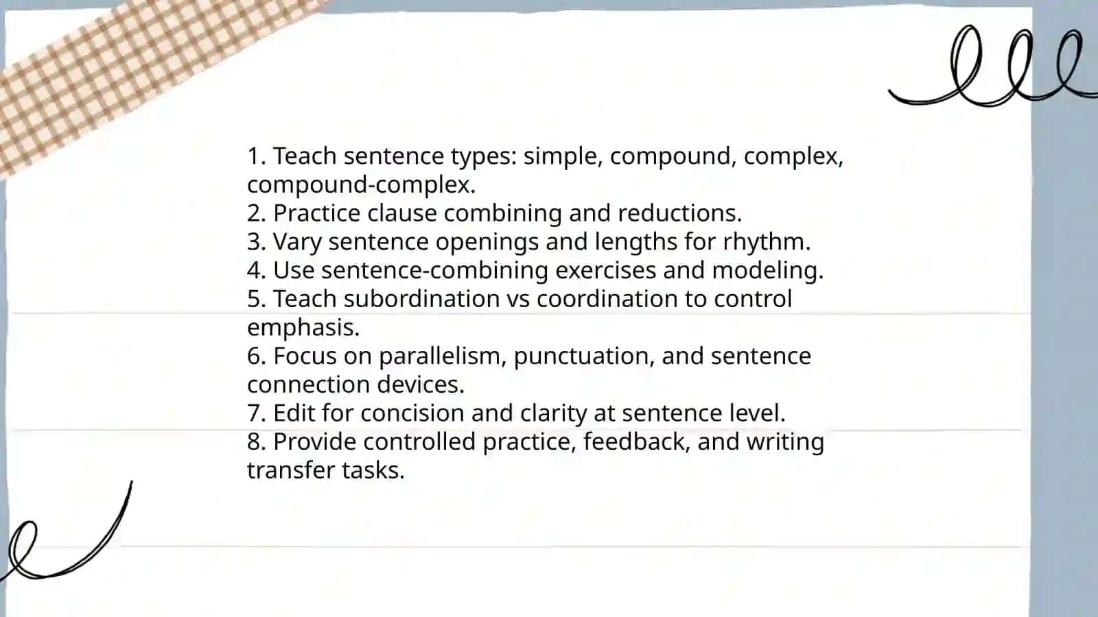 Teaching writing skills 4