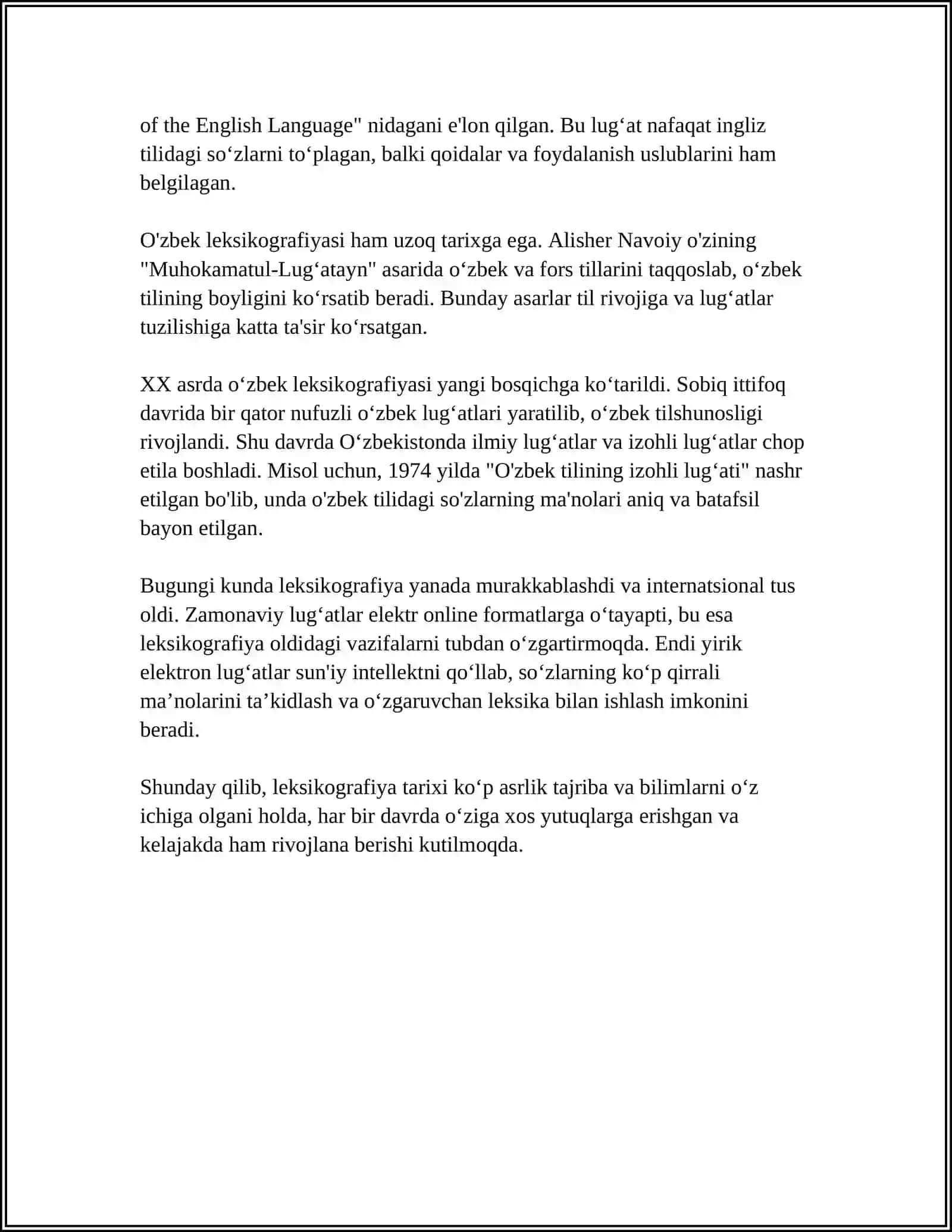 LEXICOGRAPHY, TYPES OF DICTIONARIES 4