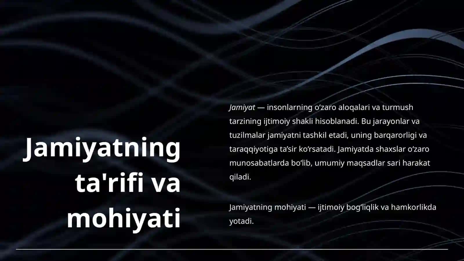 Jamiyat Falsafasi 4